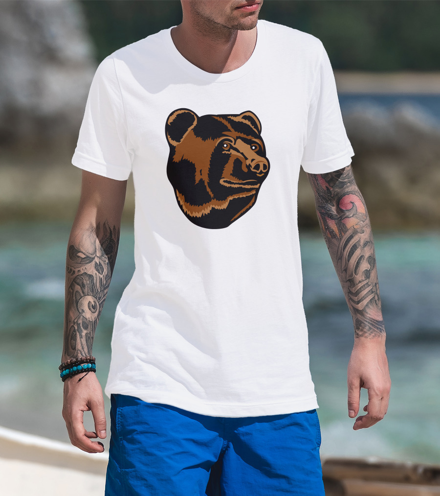 Boston Bruins Logo Bear Head T-Shirt