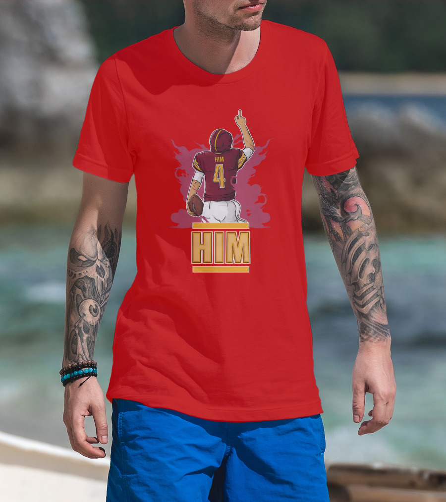 HIM 4 Football Artwork T-Shirt