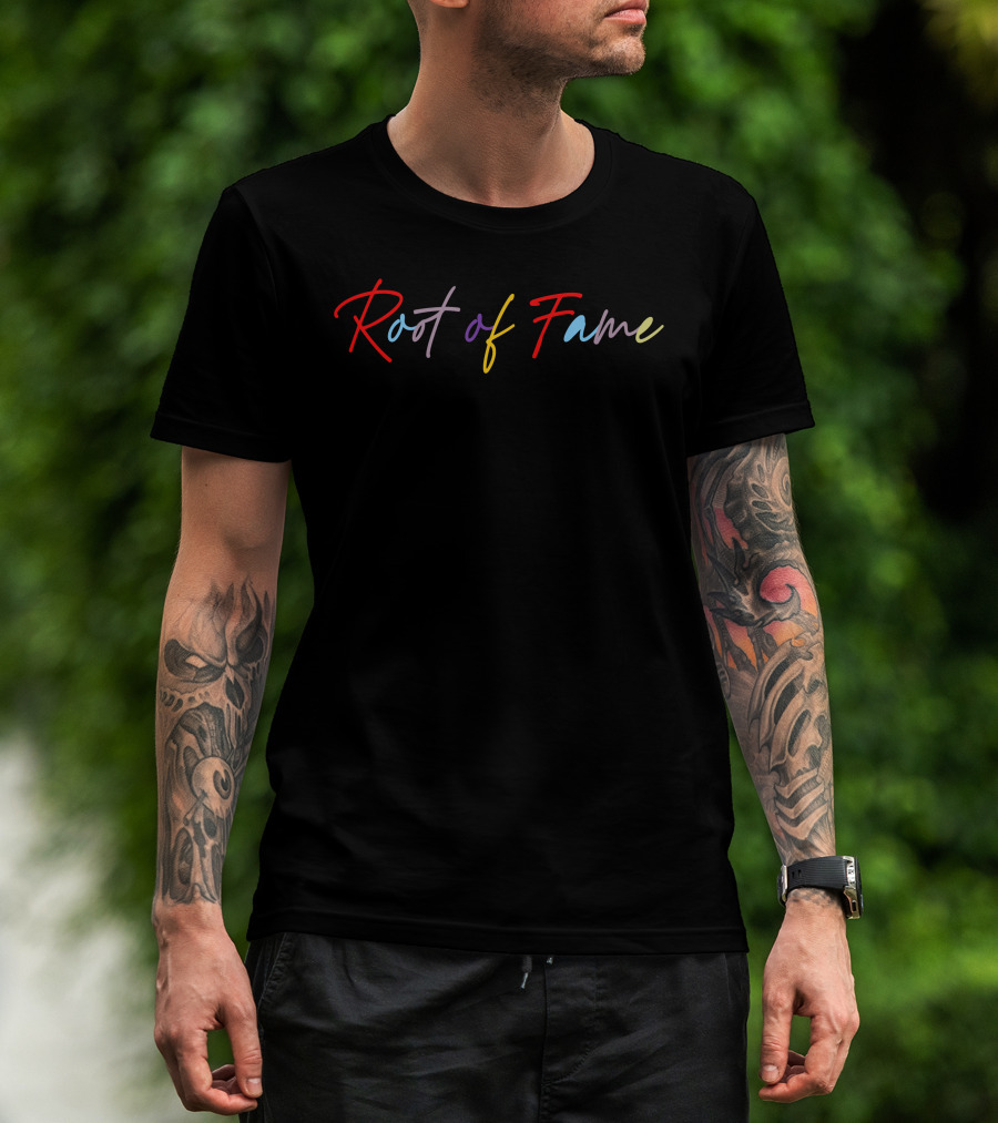 Root Of Fame Multicolor Script T-Shirt