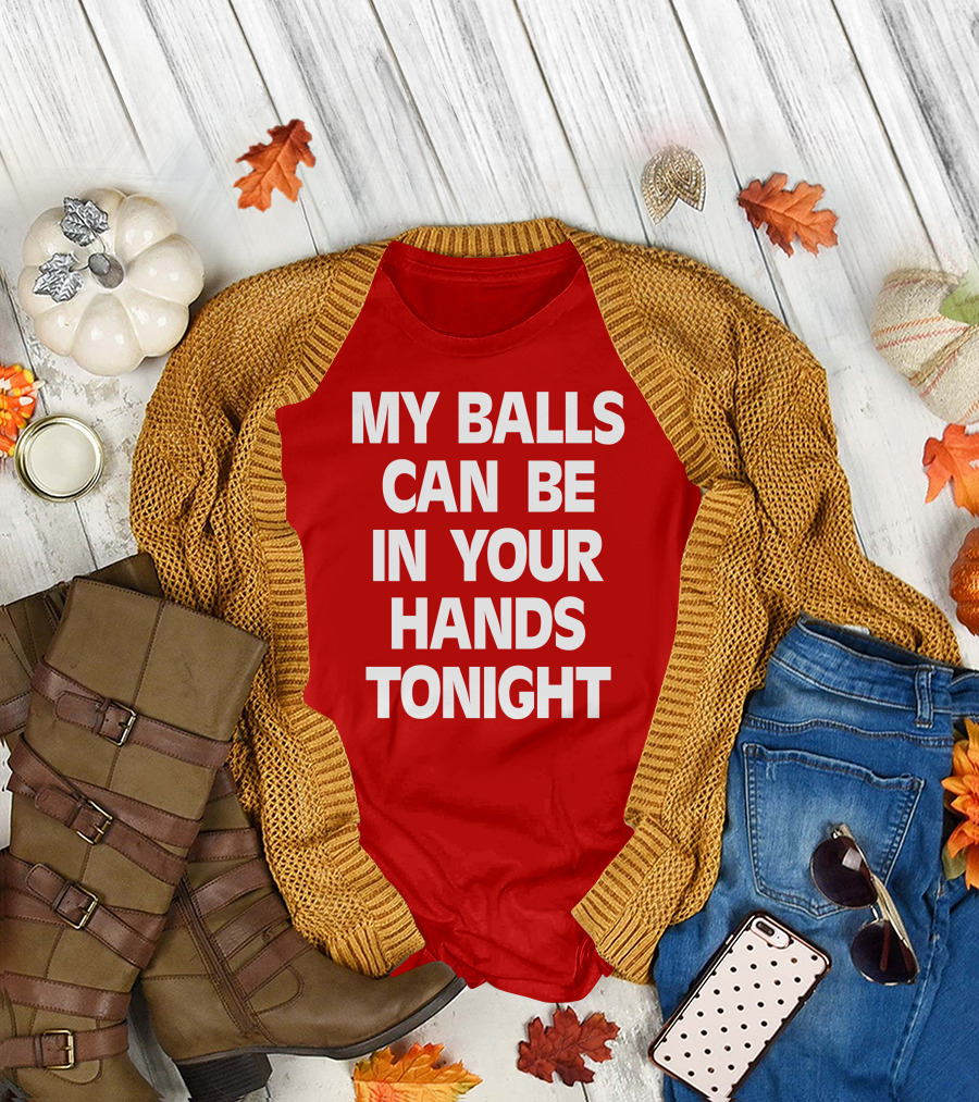 Shirts That Go Hard My Balls Can Be In Your Hands Tonight T-Shirt