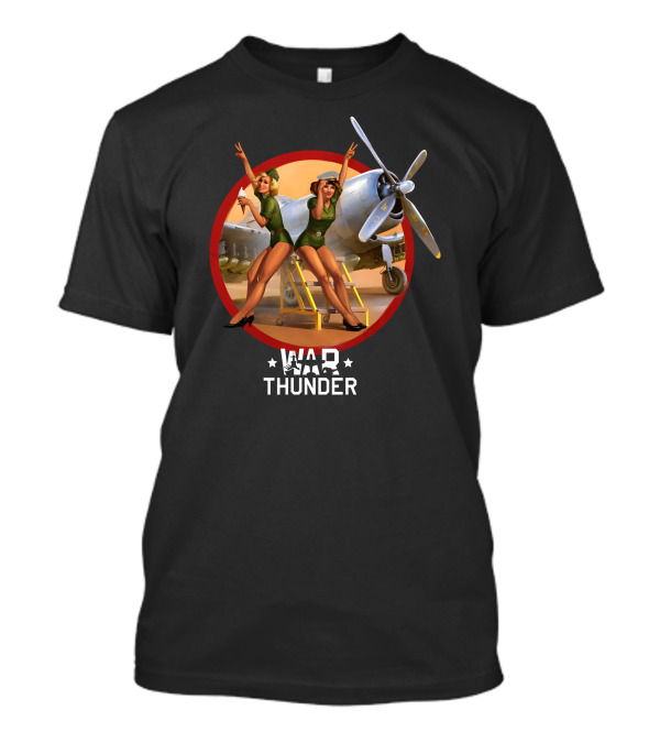 War Thunder 10 Year Anniversary Pin-Up Aircraft Girls T-Shirt