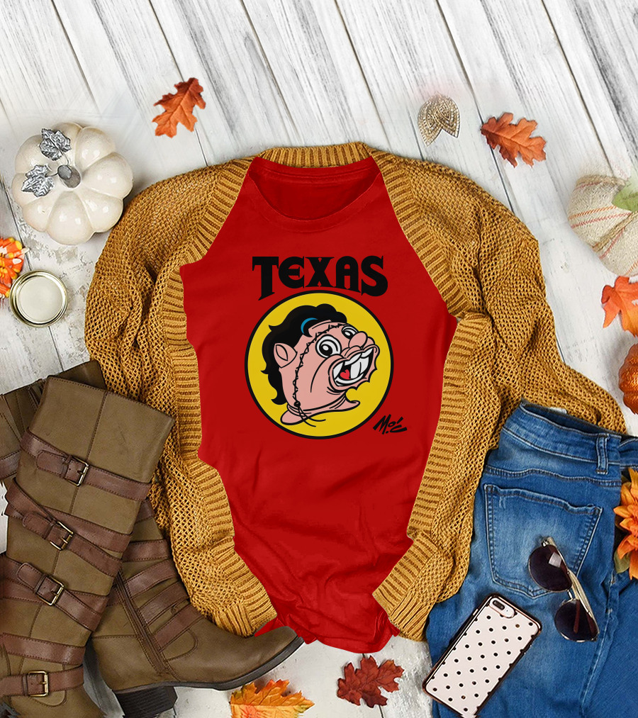 Texas Moc Heather Buckley Mo'e Cartoon T-Shirt