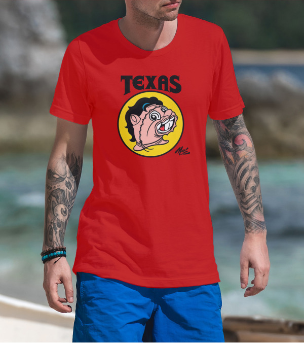 Texas Moc Heather Buckley Mo'e Cartoon T-Shirt