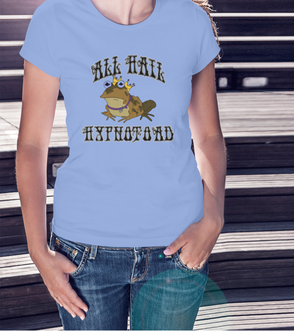 All Hail Hypnotoad Futurama Iconic Frog With Crown And Hypnotic Eyes T-Shirt