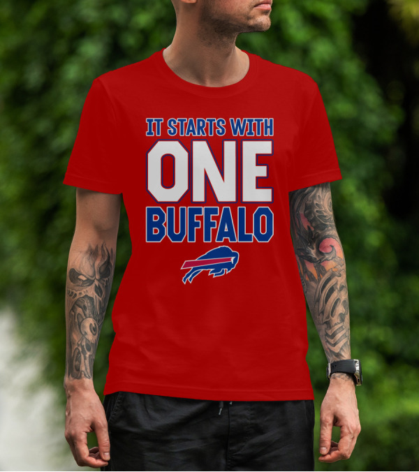 Ken Dorsey It Starts With One Buffalo Bills T-Shirt