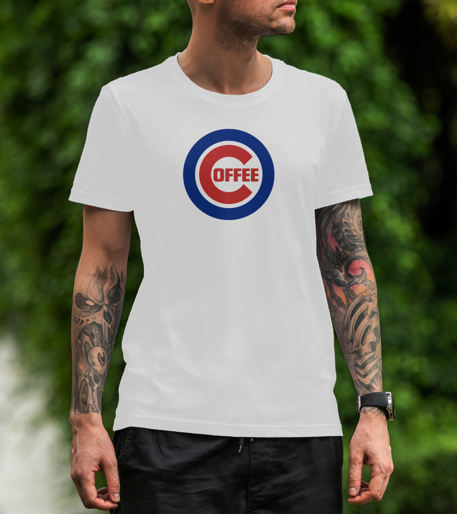 Cubs Coffee Logo Inspired By Chicago Cubs Emblem T-Shirt