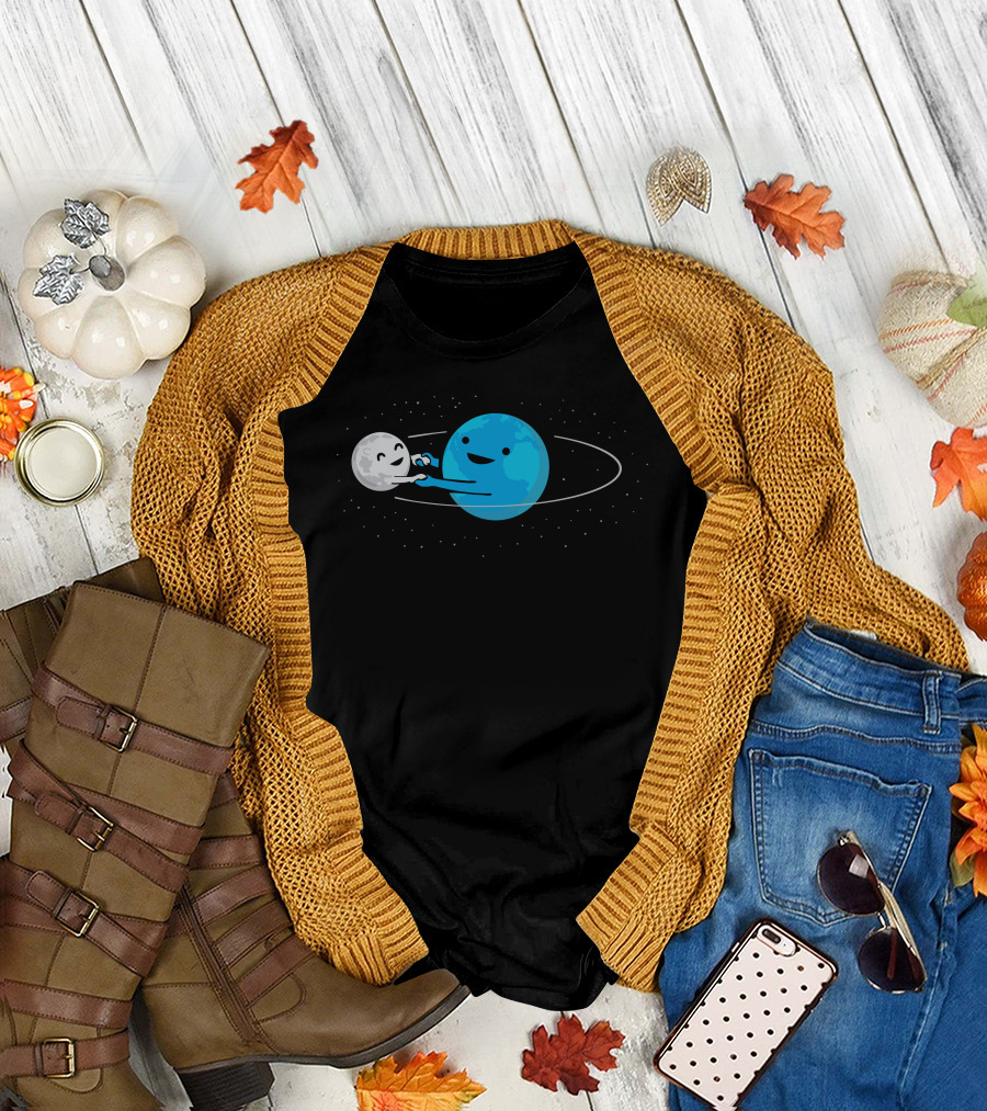 I Love Being Around You Earth and Moon Orbit Dance T-Shirt