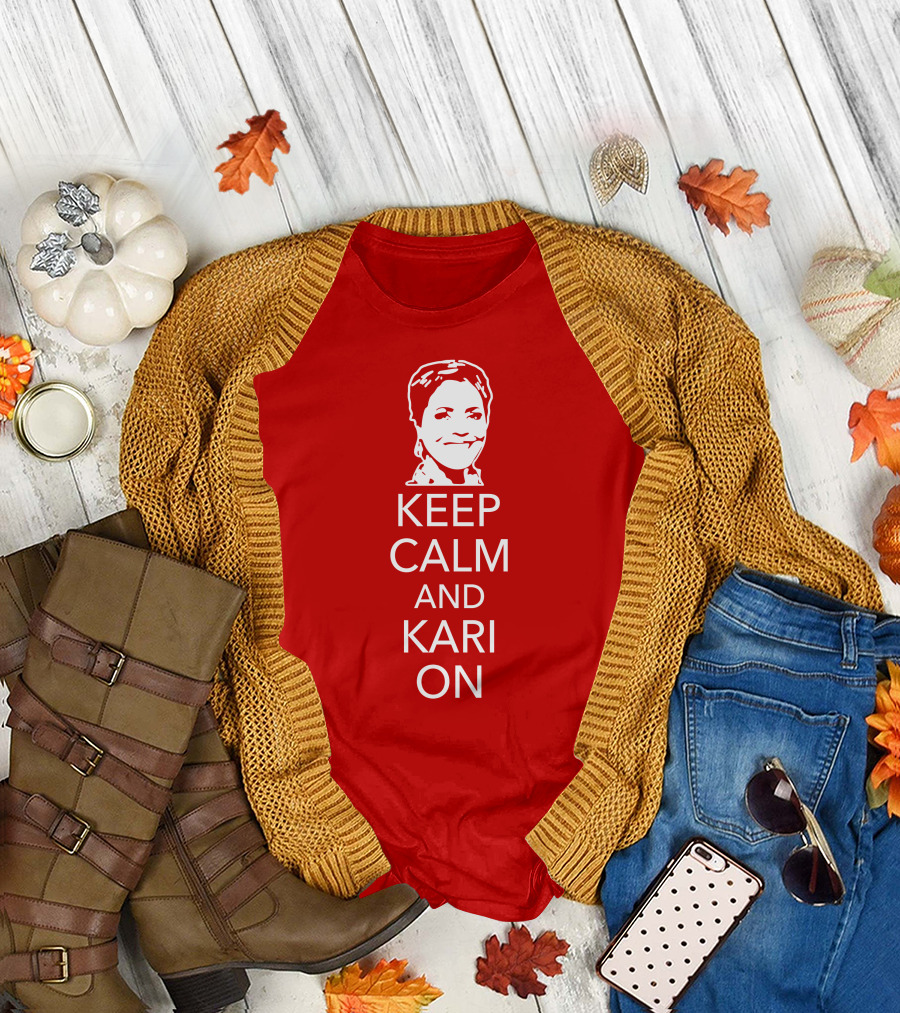 Patriottakes Keep Calm And Kari On Iconic Phrase T-Shirt