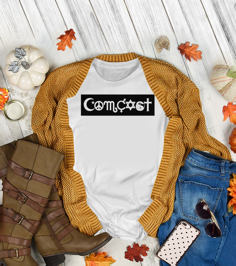 Comcast Peace Coexist Bumper Sticker T-Shirt