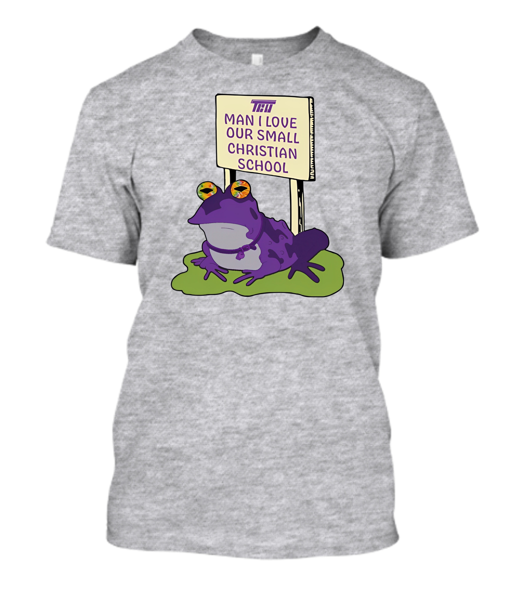 TCU Hypnotoad Man I Love Our Small Christian School Frog T-Shirt