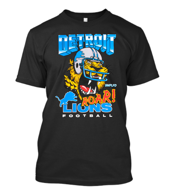 Detroit Lions Roar Football Detroit Lions Roar Football T-Shirt