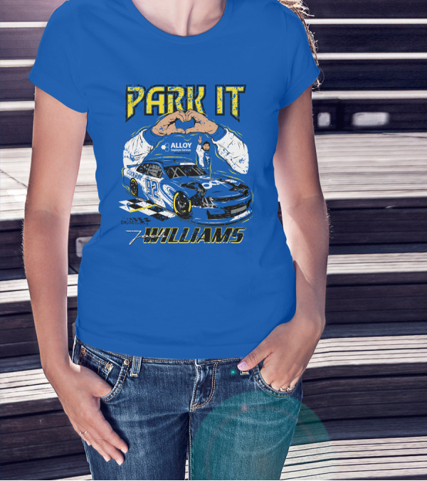 Park It Josh Williams Alloy Employer Services Race Car 92 Williams T-Shirt