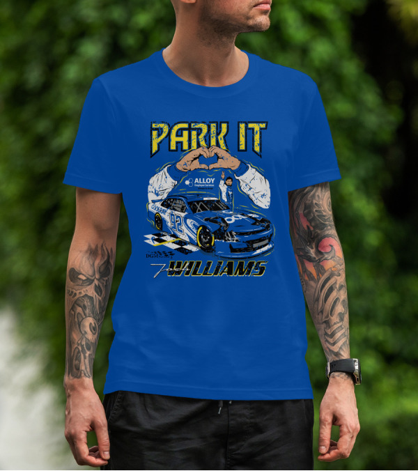Park It Josh Williams Alloy Employer Services Race Car 92 Williams T-Shirt