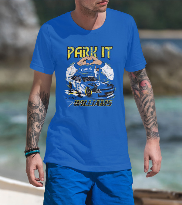 Park It Josh Williams Alloy Employer Services Race Car 92 Williams T-Shirt