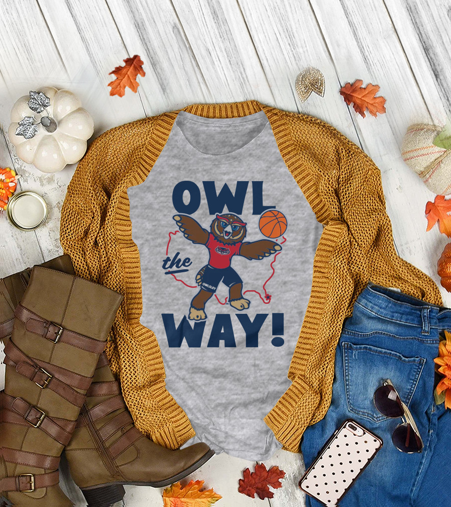 Owlsey Basketball Owl the Way Florida Atlantic T-Shirt