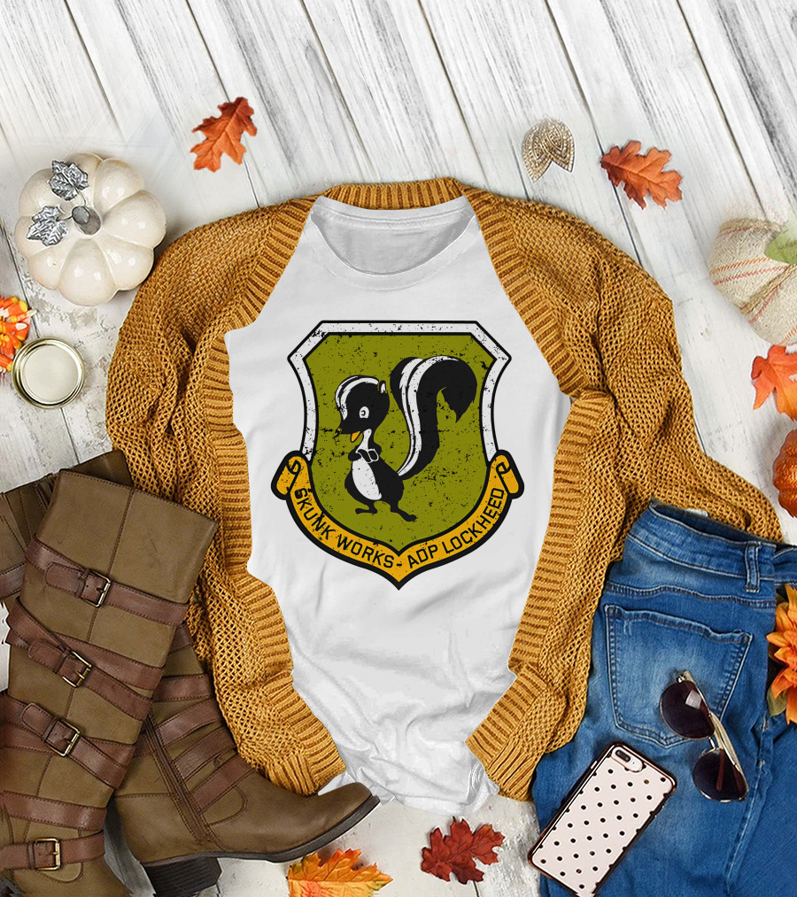 Mrs Poindexter Skunk Works ADP Lockheed Emblem T-Shirt