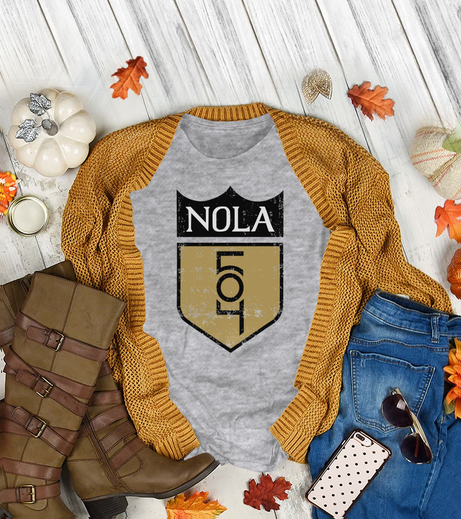 NOLA 504 Shield Badge Emblem T-Shirt