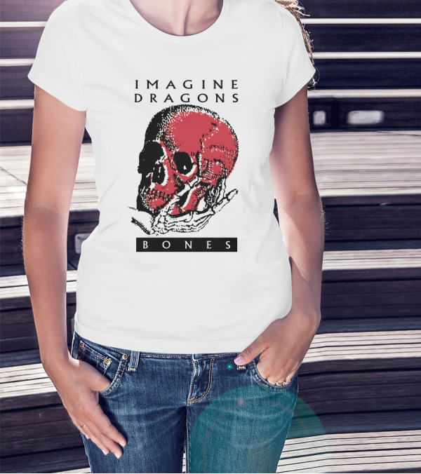 Imagine Dragons Bones Red Skull T-Shirt