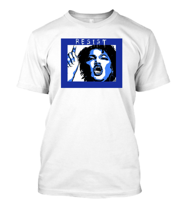 RESIST Stacey Abrams Edition Political Activism Blue T-Shirt