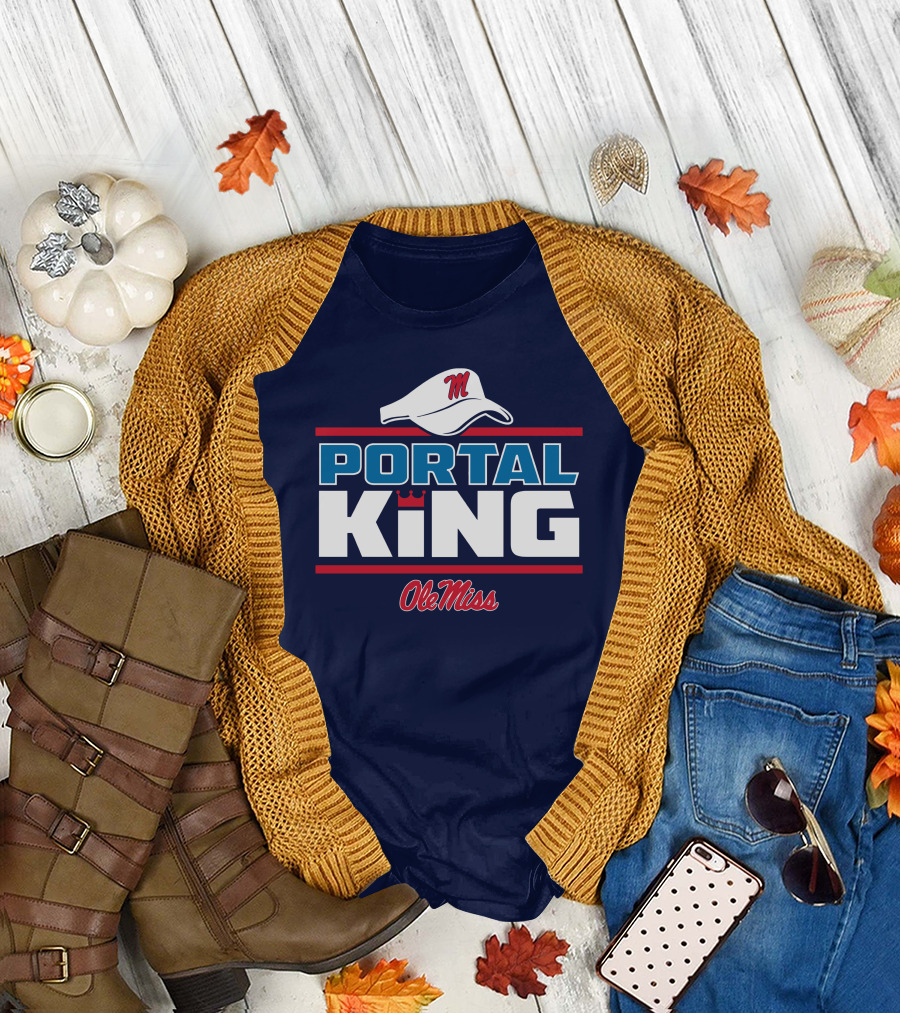 Lane Kiffin Ole Miss Portal King Football Iconic Hat T-Shirt