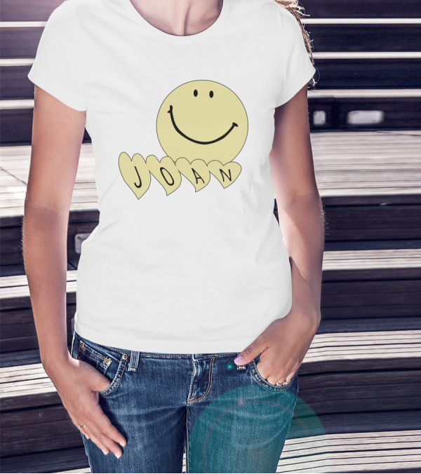 Songsbyjoan Happyhead Joan Smiley Face Heart Letters T-Shirt