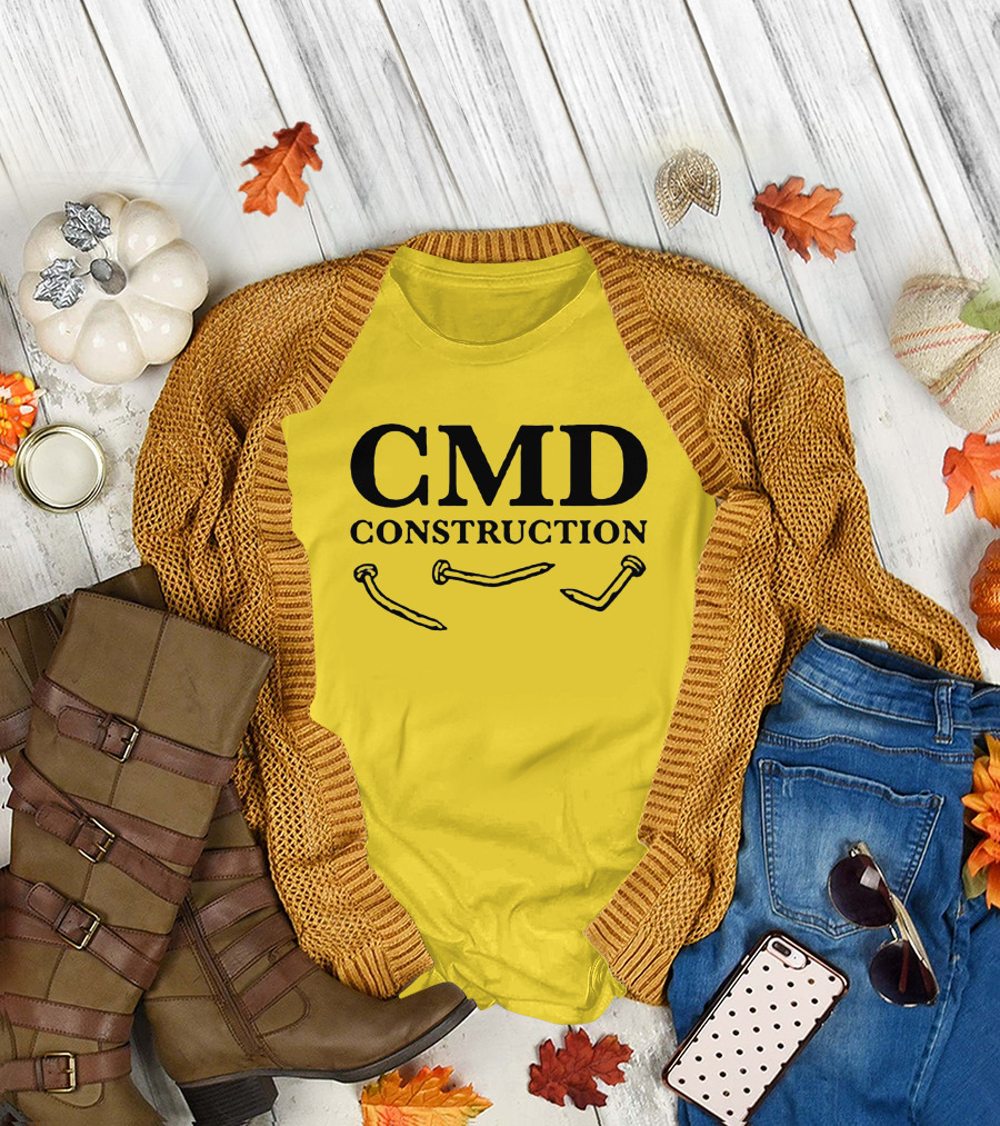 CMD Construction Nails Dude Dad Shop T-Shirt
