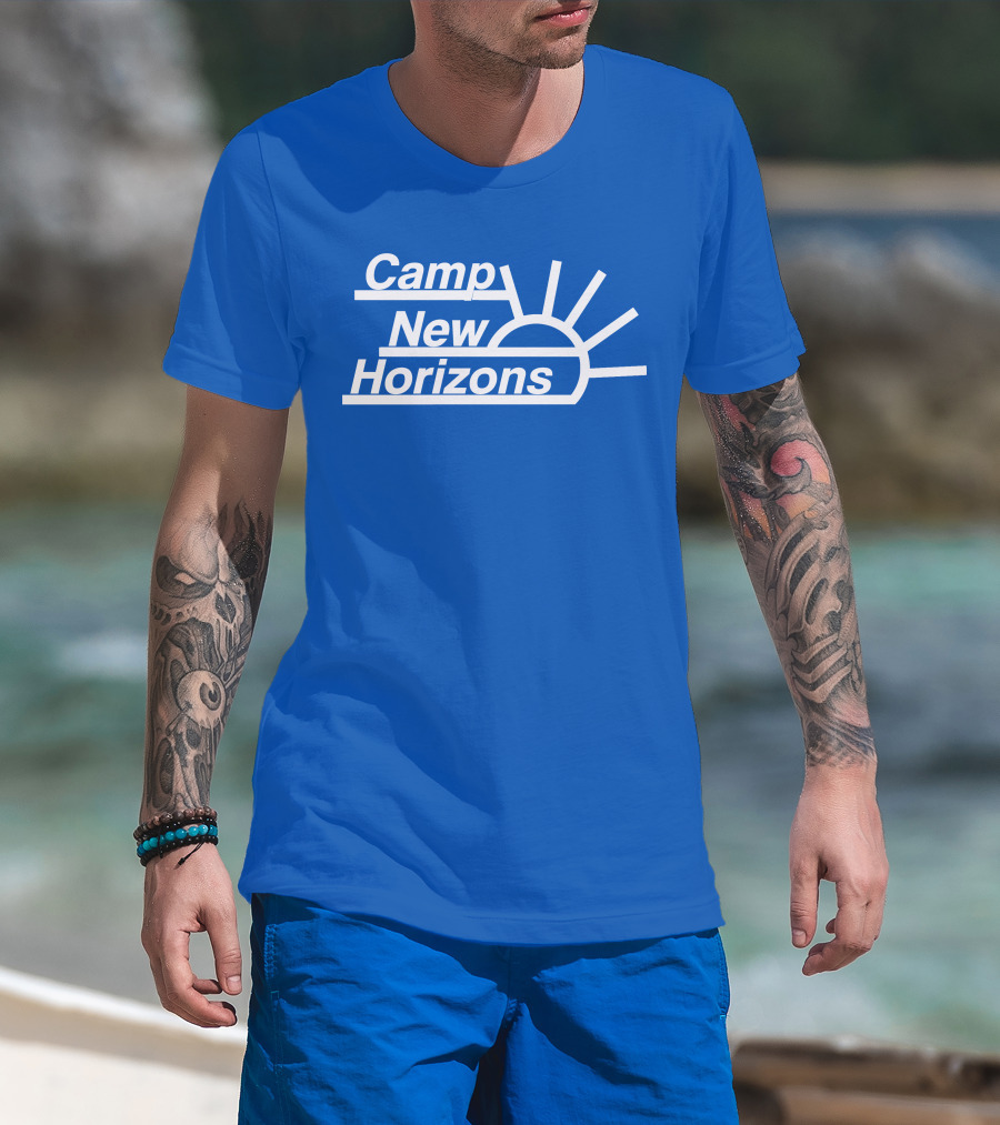 Camp New Horizons Camper Sunrise T-Shirt