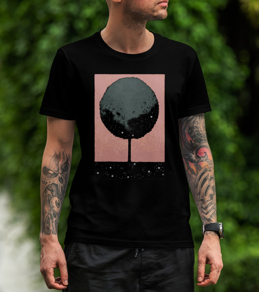 Tree Of Dreams Night Sky Stars T-Shirt