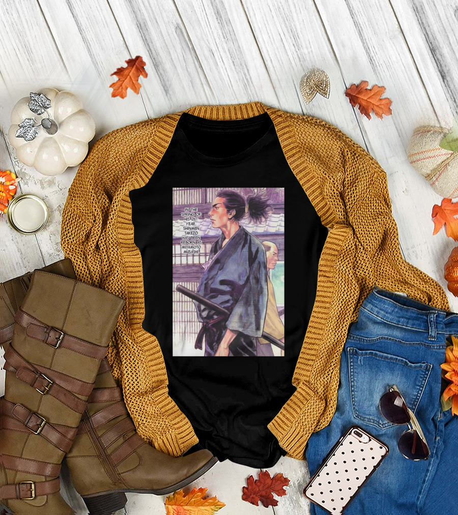 Miyamoto Musashi Rebirth Shimmen Takezo Manga Scene T-Shirt