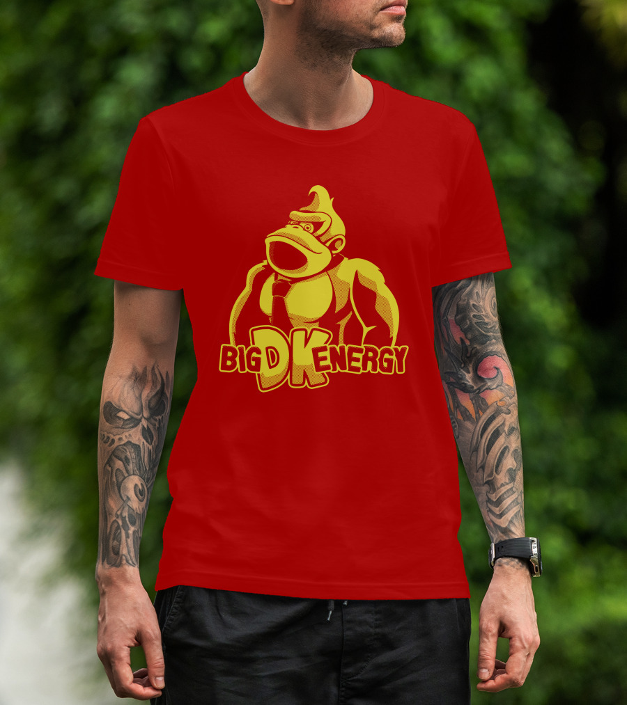 Punch Store Big DK Energy Gorilla Retro Gaming Inspired T-Shirt
