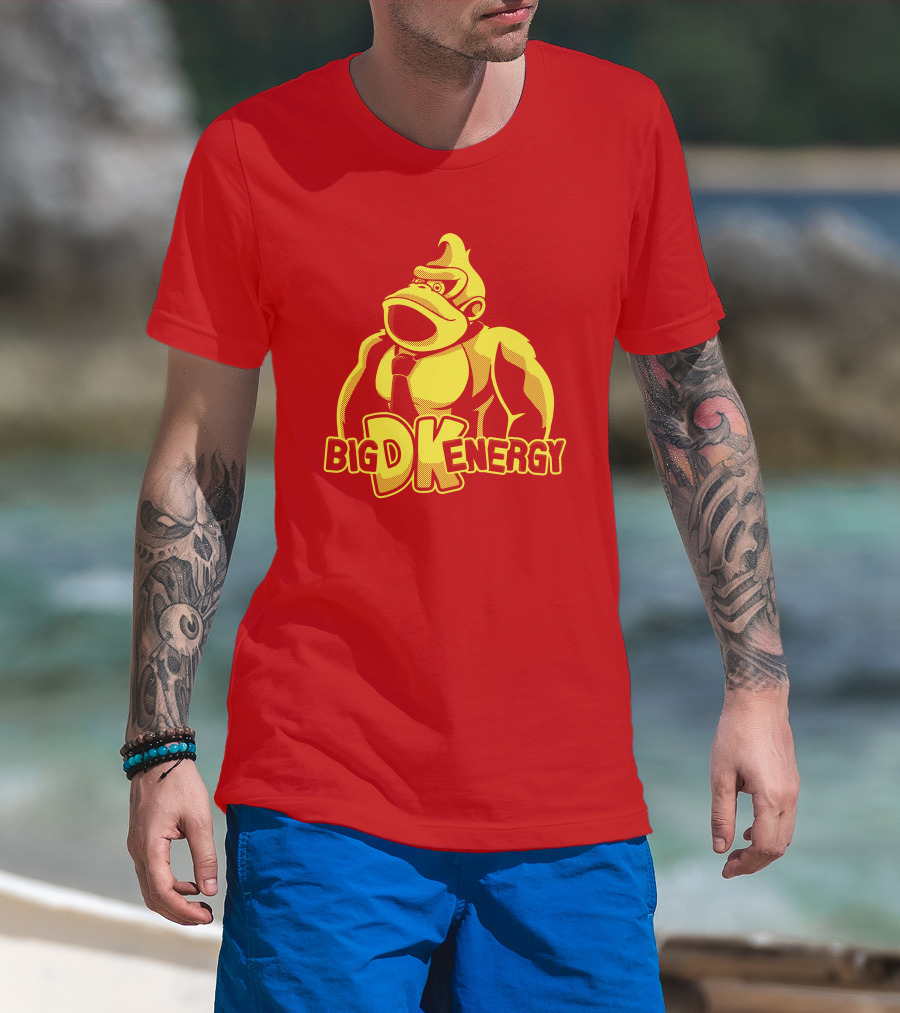Punch Store Big DK Energy Gorilla Retro Gaming Inspired T-Shirt