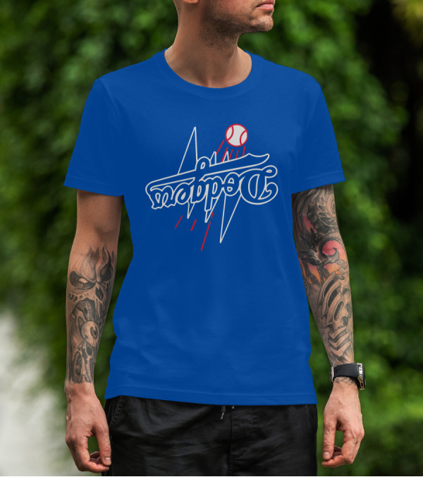 Dodgers Bolt Baseball T-Shirt