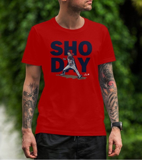 SHO DAY MLB Players Pitching Number 17 T-Shirt