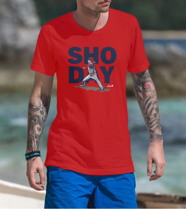 SHO DAY MLB Players Pitching Number 17 T-Shirt