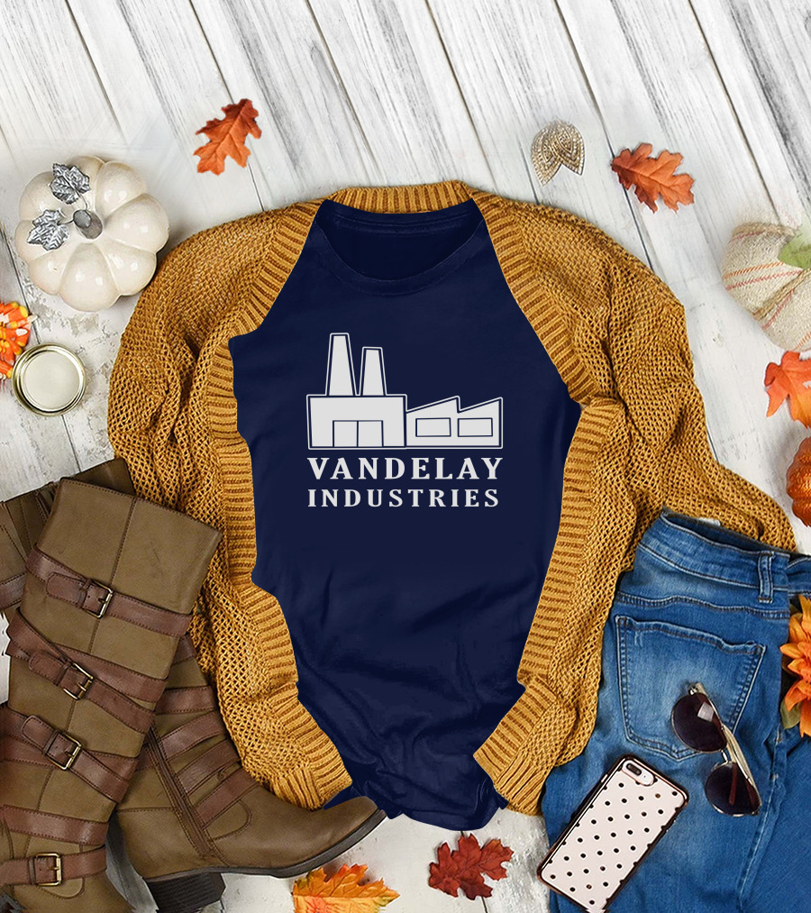 Seinfeldism Vandelay Industries Iconic Factory Logo Mashup The Vandelay T-Shirt