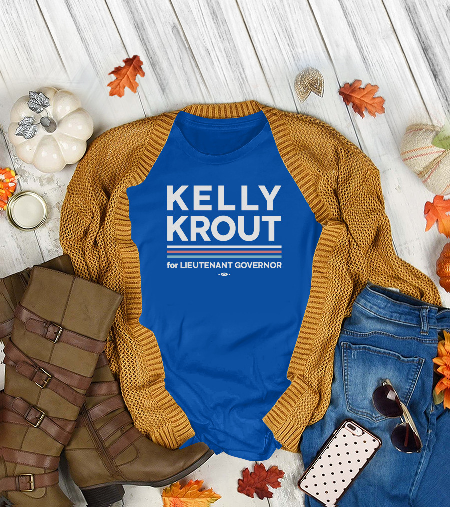 Kelly Krout for Lieutenant Governor Campaign Blue T-Shirt