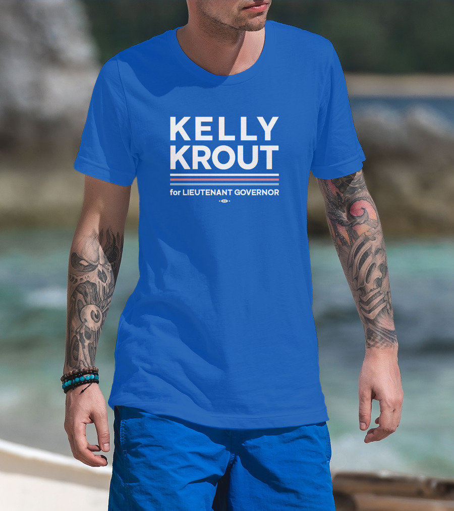 Kelly Krout For Lieutenant Governor Campaign Blue T-Shirt
