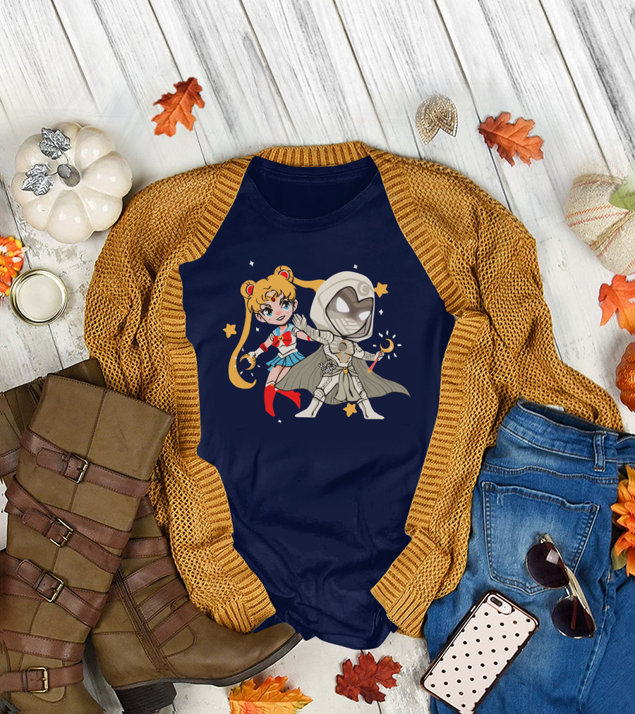 Gabi Sailor Moon Knight Yamineftis Crossover Fusion T-Shirt
