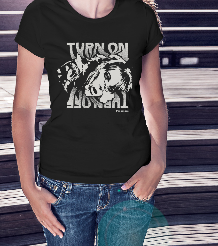 Paramore Turn On Turn Off Distressed Crying T-Shirt