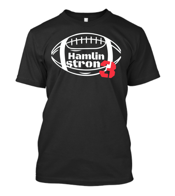 Hamlin Strong 3 Football Number Three T-Shirt