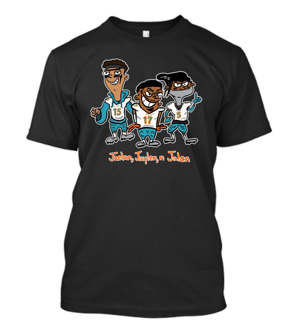 Jaelan Jaylen N Jalen Cartoon Football Trio 15 17 5 T-Shirt