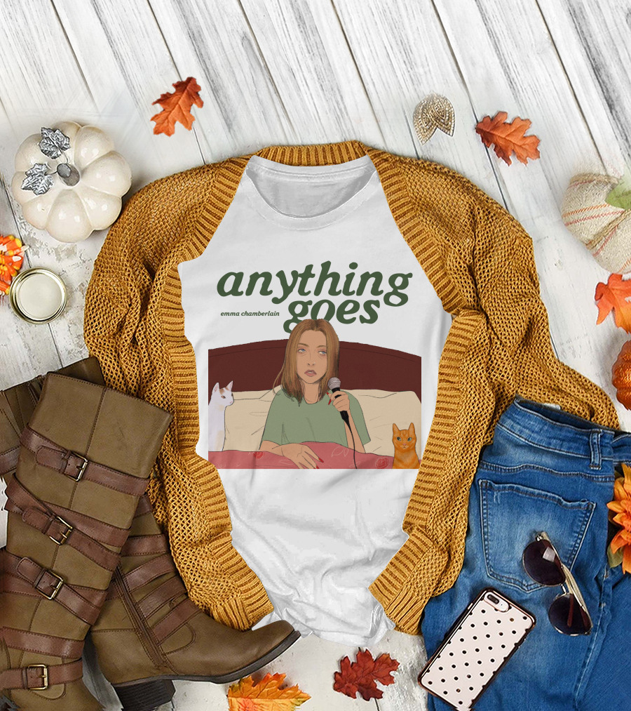 anything goes emma chamberlain cats microphone T-Shirt