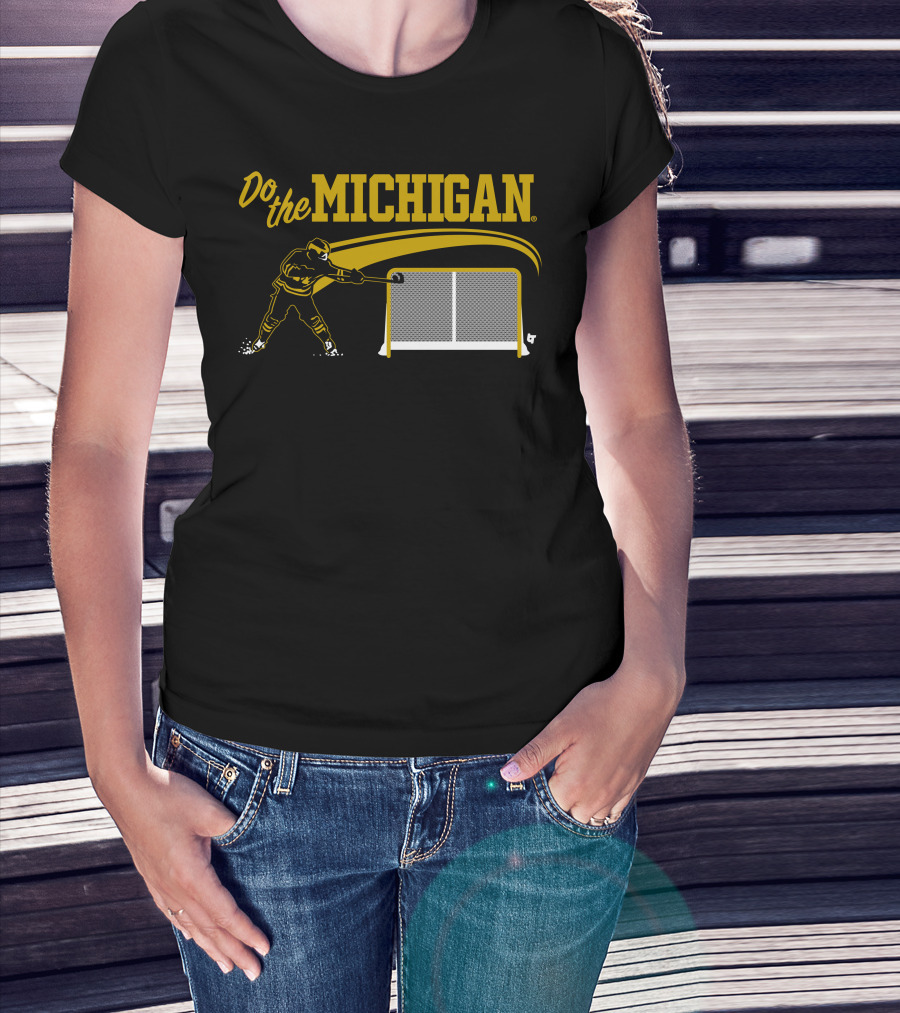 Do The Michigan Hockey Player Scoring Goal T-Shirt