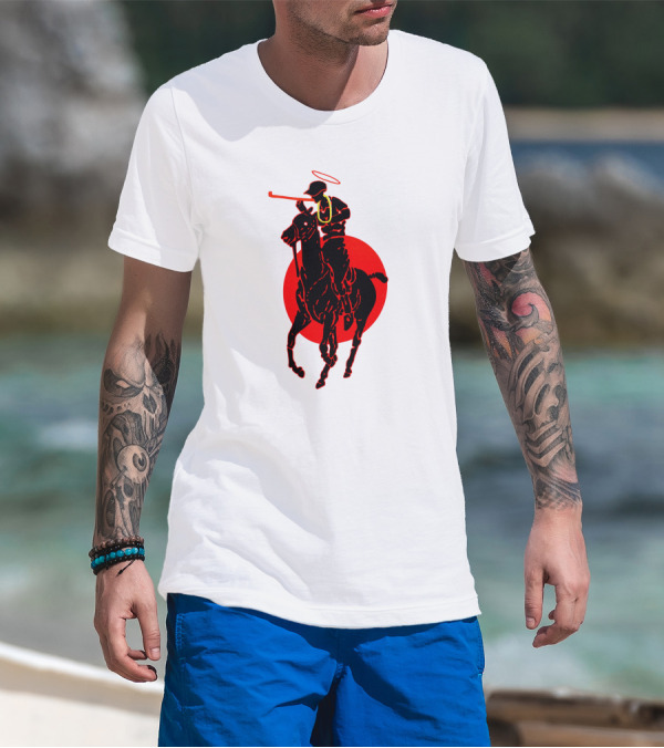 Soto Asa Merch Polo Player Halo Red Circle T-Shirt