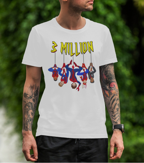 3 Million Bay Lenlevine Merch Hanging Heroes T-Shirt