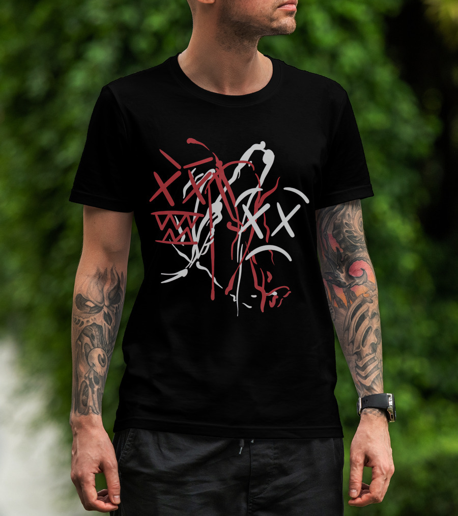 DC The Don Merch Abstract Scribble Faces T-Shirt