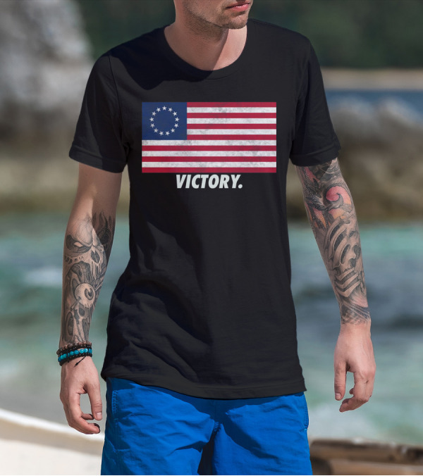 Betsy Ross Flag Victory T-Shirt