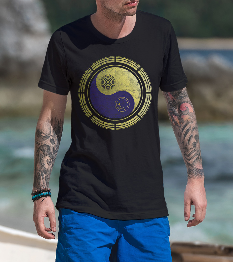 Dimension 20 Yin Yang Symbol With Intricate Circular T-Shirt