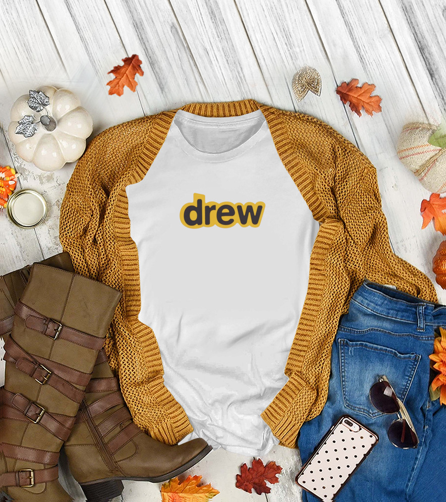 drew house yellow and black T-Shirt
