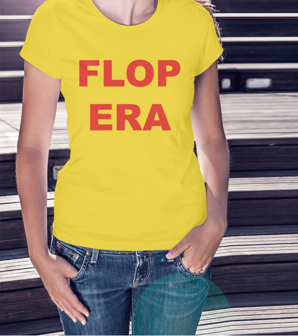 FLOP ERA Yellow Background T-Shirt